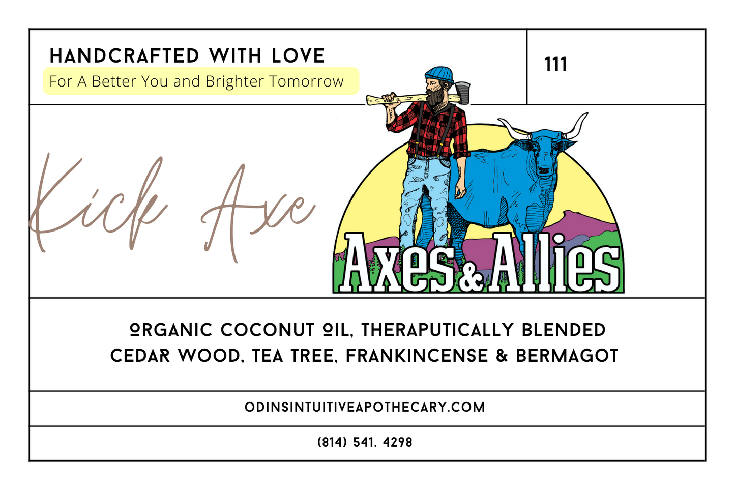 AXES 🪓 COLLAB: KICK AXE ORGANIC ESSENTIAL OIL ROLLER BALL